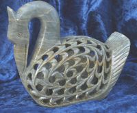 Speckstein - Schwan gro� -  14 x 14 x 6cm - 1 St�ck