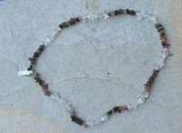Bergkristall - Turmalin - Splitterkette - mit Verl�ngerung