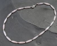 Rosaquarz - Spindel - 20x5mm - 49 cm - Edesltein Kette