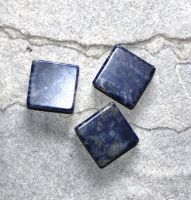 Sodalit - Quadrat gebohrt - Anh�nger - 25x25mm - 1 St�ck