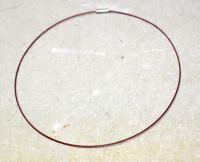 Halsreif - einreihig - rot - Magnetschlie�e - 45 cm - 10 St.