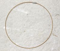 Halsreif - einreihig - braun - Magnetschlie�e - 45 cm - 10 St.
