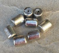 Zylinder - 8 St�ck - Schmuckzubeh�r Metall rhodiniert