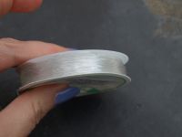 Elastikgummi - 0,8mm - transparent - 5 Rollen mit je 10 Metern