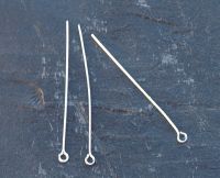 Ohrringe Zubeh�r - Stift mit offener �se - silberfarbiges Metall