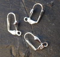 Brisuren - Ohrschmuck Zubeh�r - Metall versilbert - 20 St�ck