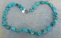 Magnesit - Nuggets - 60 cm - Edelstein Kette