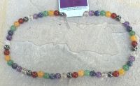 Chakra Edelstein Mix - Kugel - 8mm - Kette - 1 St�ck