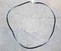 Saphir - Rondelle - facettiert - 4mm - Edelstein Kette