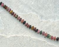 Turmalin - multicolor - Rondelle - 7,5-8mm -  Kettenstrang