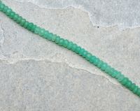 Chrysopras - Rondelle - facettiert - 6-8mm -  Kettenstrang