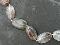 Goethitquarz Cacoxenit - Oval - 18-20mm - Kettenstrang