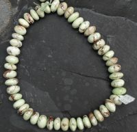 Zitronenchrysopras - Rondelle - 15-17mm - Unikat - Kettenstrang