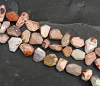 Feueropal - Freeform - facettiert - 12-20mm - Kettenstrang