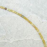 Anden Opal gelb - Kugel - 4mm - Kettenstrang
