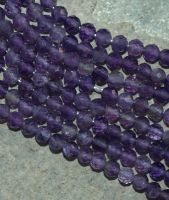 Amethyst - Kugel - facettiert - 3mm - Kettenstrang