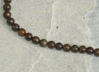 Bronzit - Kugel - 8 mm - Kettenstrang