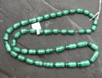 Malachit - Zylinder - 10-20mmx6-8mm  - 60 cm lang  - Kettenstran