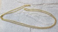 Kette aus Metall - goldfarbig - 2,5mm -  80 cm - 10 St�ck