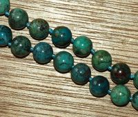Chrysokoll - Kugel - 10mm - Kettenstrang