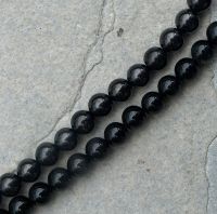Shungit Schungit - Kugel - 8mm - Kettenstrang