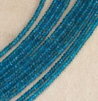 Apatit - Rondelle - facettiert - 3,5-4,5mm - Kettenstrang