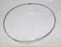 Halsreif - 5reihig - grau - Magnetschlie�e - 42cm - 10 St�ck