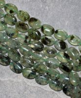 Prehnit - Oval - 13x10mm - Kettenstrang