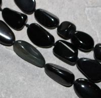 Regenbogen Obsidian - Barock - 12-14mm - Kettenstrang
