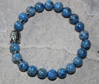 Lapis - Kugel - 8mm - Buddha - Armband Elastik - 1 St�ck