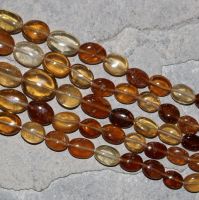 Hessonit - Oval - 4-8mm - Kettenstrang