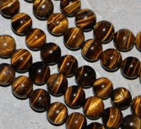 Tigerauge - braun - Kugel - 12mm - Kettenstrang