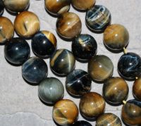 Tigerauge - hell - Kugel - 14mm - Kettenstrang