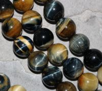 Tigerauge - hell - Kugel - 16mm - Kettenstrang