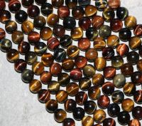 Tigerauge - multi - Kugel - 8mm - Kettenstrang