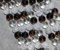 Bergkristall - Rauchquarz - Kugel - 8mm - Kettenstrang