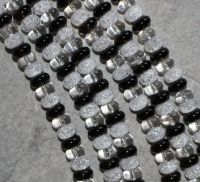 Bergkristall - Rauchquarz - Rondelle - 8mm - Kettenstrang