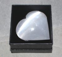 Selenit - Herz - in Geschenkbox - 1 St�ck