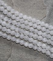 Bergkristall - cracked - Kugel - 6mm - Kettenstrang