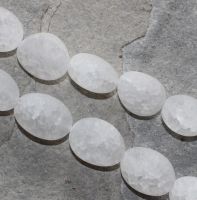 Bergkristall - cracked - Barock - 16-18mm - Kettenstrang