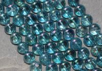 Bergkristall - Aqua Aura - Kugel - 15mm - Kettenstrang