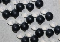 Bergkristall - Onyx - Kugel - matt - 12mm - Kettenstrang