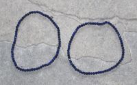 Lapis - Kugel - facettiert - 3mm - Armband Elastik - 2 St.