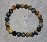 Tigerauge - Kugel - 8mm - Armband Elastik - 1 St�ck