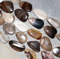 Versteinertes Holz - Freeform - 20-30mm - Kettenstrang