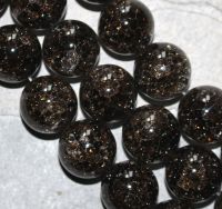 Rauchquarz - cracked - Kugel - 18mm - Kettenstrang