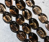 Rauchquarz - Barock - Oval - 12-14mm - Kettenstrang