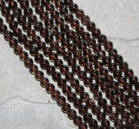 Rauchquarz - Kugel - 4mm - Kettenstrang