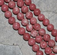 Thulit - Kugel - 8mm - Kettenstrang