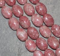 Thulit - Oval - 12x16mm - Kettenstrang